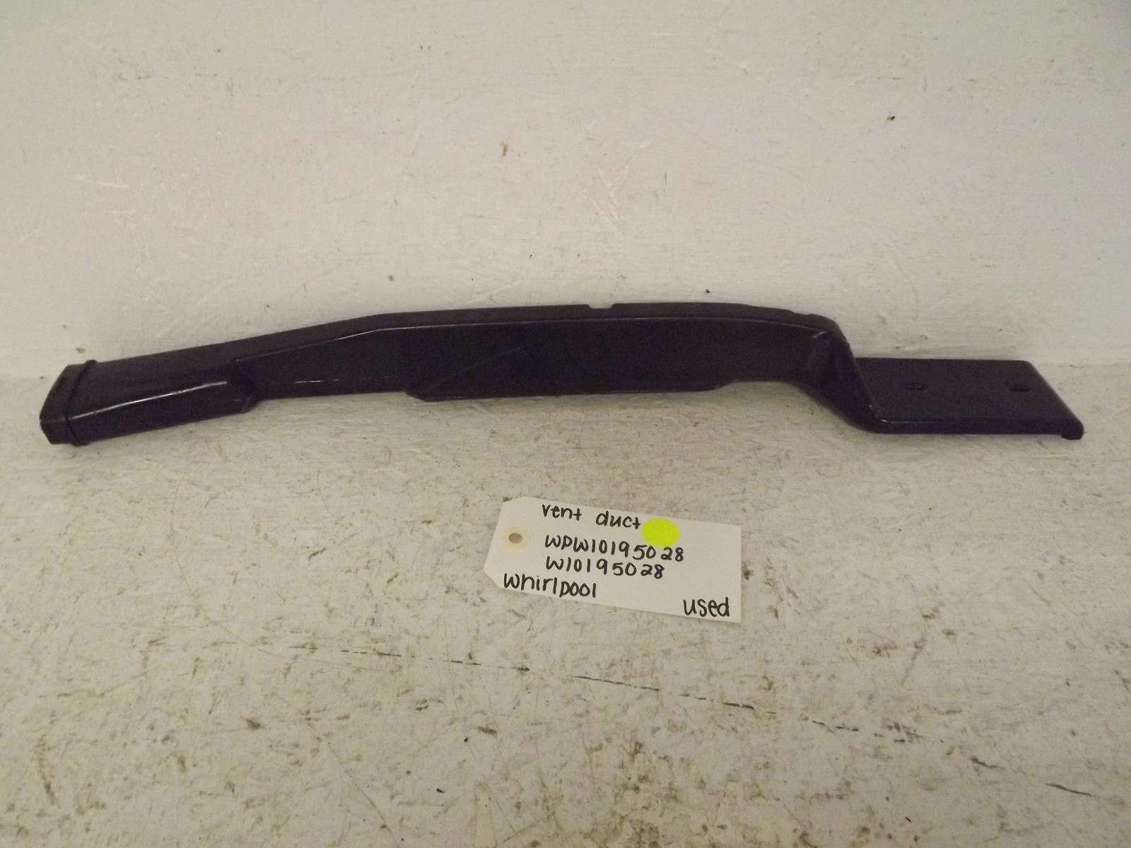 Whirlpool Dishwasher WPW10195028 W10195028 Vent Duct Used Whirlpool Dishwasher WPW10195028 W10195028 Vent Duct Used